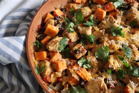 Chicken Black Bean And Sweet Potato Skillet