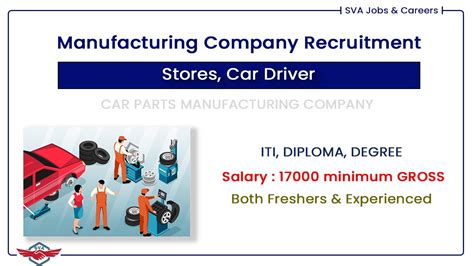 Today S Latest Mnc Job Vacancies At Chennai Car Parts Manufacturing