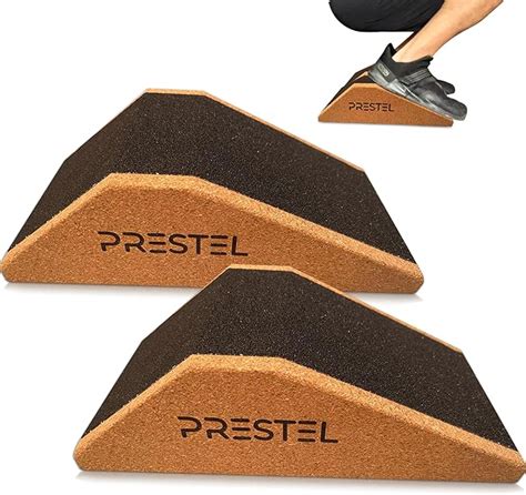 Amazon PRESTEL Non Slip Squat Wedge Block Pair Heel Elevated