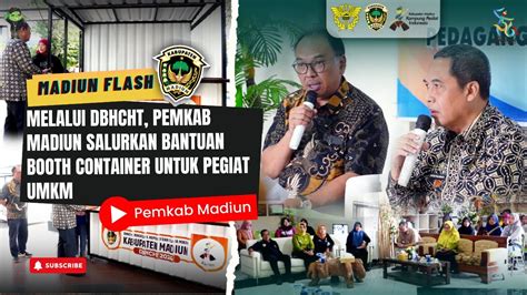 Melalui DBHCHT Pemkab Madiun Salurkan Bantuan Booth Container Untuk