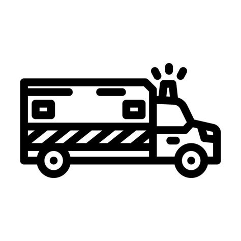 emergency services alert line icon vector illustration 26825833 Vector ...