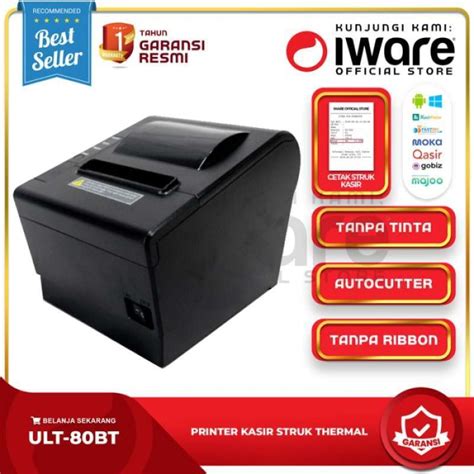 Jual Printer Kasir Thermal Bluetooth Ult Bt Rj Support Gobiz