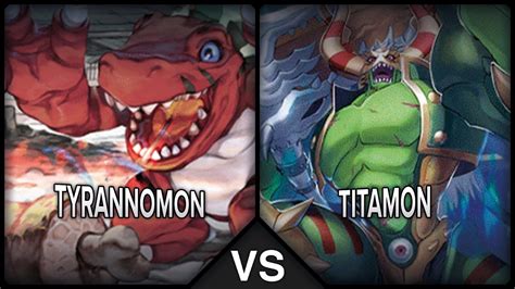 Digimon Card Game Tyrannomon Vs Titamon Bo Match Bt Format Youtube