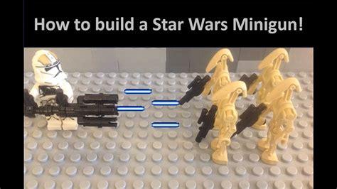 How To Build A Lego Star Wars Mini Gun Z Rotary Cannon Youtube