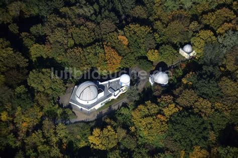 Luftaufnahme Berlin Gebäude und Observatorium des Planetarium der