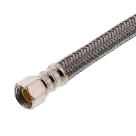 B1f16 Fluidmaster B1f16 B1f16 16 Braided Stainless Steel Hose Faucet Connector 3 8