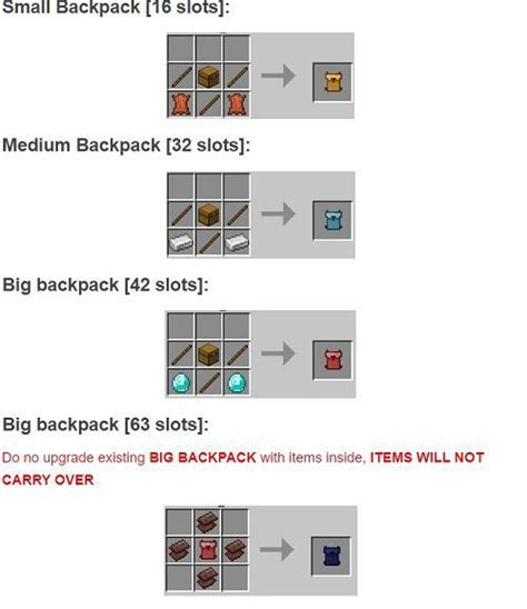 Backpack Plus Add On 1 20 Minecraft Pe Mods Addons