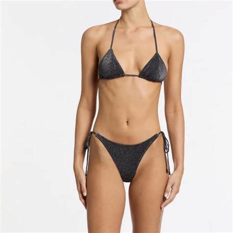 Triangl Black Sparkle Bikini Vinca Mana Depop