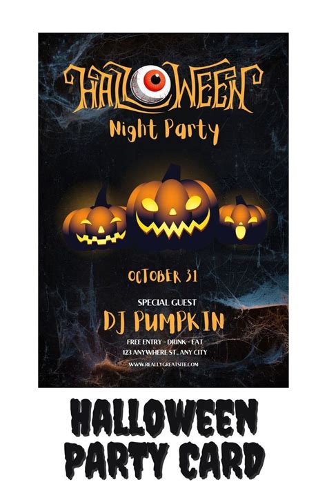 Halloween Costume Party Invitation Spooky Halloween Costume Party For Adults Printable