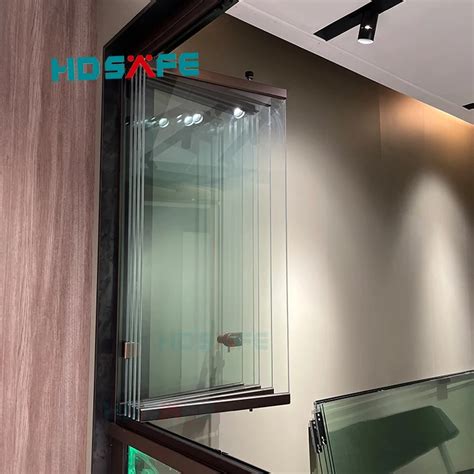 Frameless Glass Floor To Ceiling Vertical Sliding Window Aluminum Large Panoramic Accordion