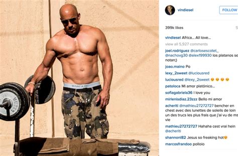 It S Getting Hot In Here Hollywood Hunk Vin Diesel Shirtless In Morocco S Sahara Desert Al Bawaba