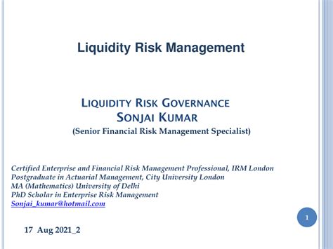 PDF Liquidity Risk Management