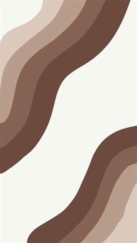 Brown Waves Simple Phone Wallpapers Brown Wallpaper Cute Simple