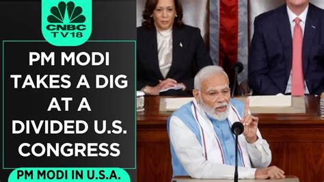 Pm Modi In America Pm Modi Takes A Dig At A Divided Us Congress