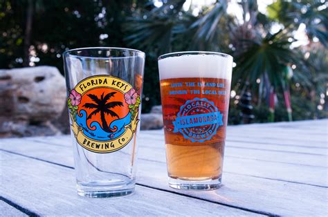 16 Oz Shaker Pint Glass 2 Pack Florida Keys Brewing Company