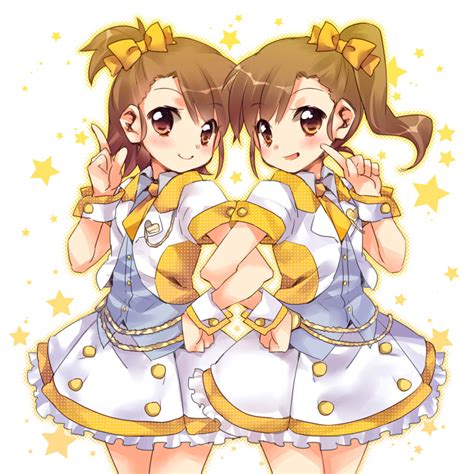 Futami Ami Futami Mami Multiple Girls 2girls Twins Siblings Side