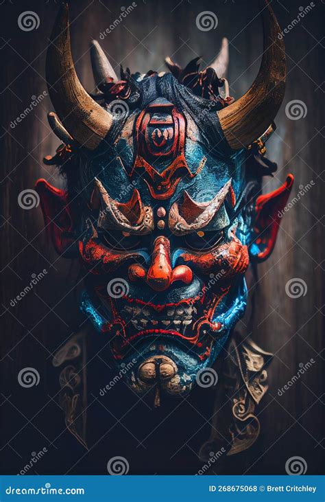 Namahage Noh Mask Angry Devils Face For Japan Kabuki Theater Japanese