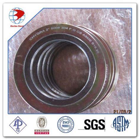 China Spiral Wound Gasket ASME B16 20 Ss316 Graphite With CS Outer Ring