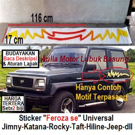 Cutting Sticker Mobil Jimny Katana Pojok Stiker