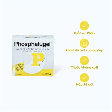 Hỗn Dịch Uống Phosphalugel 20 điều Trị Các Triệu Chứng Viêm Loét Dạ