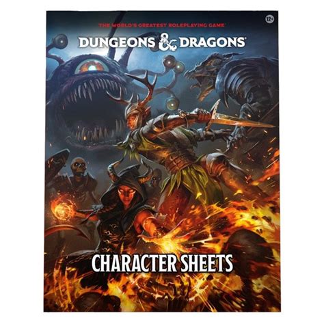 Dungeons And Dragons Character Sheets 2024 Books Free Shipping Over £20 Hmv Store