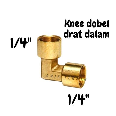 Jual Knee Elbow Kuningan Sambungan Pipa Kompresor Drat Dalam 1 4 X 1 4