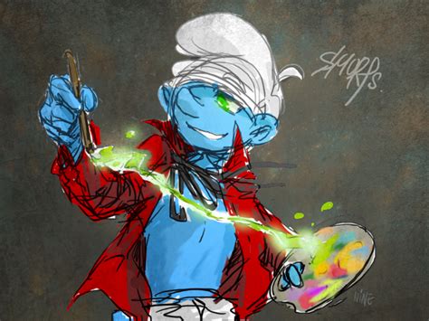 Painter Smurf test by ninevsnine on DeviantArt