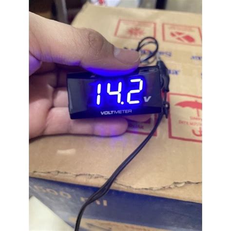 Jual Voltmeter Atau Voltmeter Aki Universal All Motor Led Merah Dan