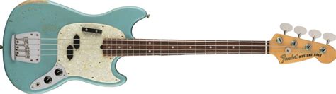 Fender Jmj Road Worn® Mustang® Bass Faded Daphne Blue Kitarapaja