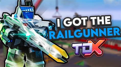 How I Got The Railgunner In Tdx Roblox Tdx Youtube