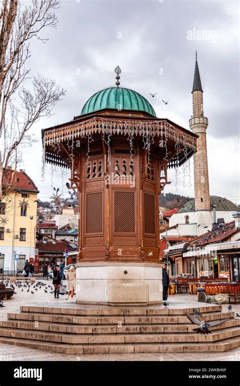 Sarajevo Bih Feb Bascarsija Is Sarajevo S Old Bazaar And