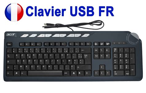 Clavier Standard Filaire Usb Fran Ais Azerty Argent Acer