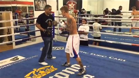 Justin Bieber Boxing With Floyd Mayweather Training With The