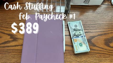 Cash Stuffing Feb Paycheck Low Income Sinking Funds Cash