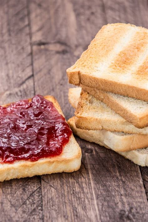 Toasted Bread With Jam Stock Image Image Of Marmalade