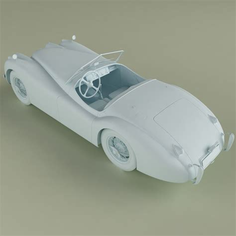 Jaguar Xk120 Roadster Modelo 3d 109 Max 3ds Fbx Obj Free3d