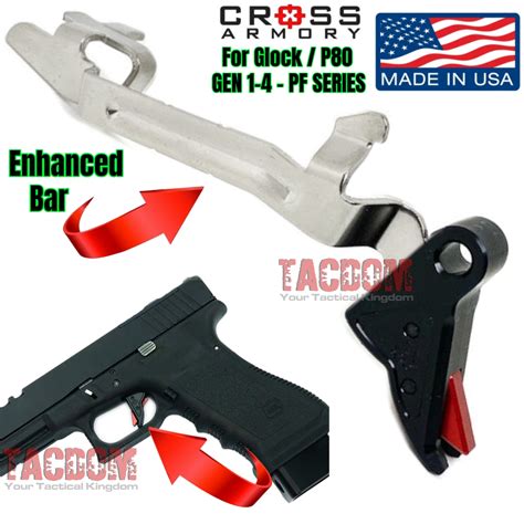 Cross Armory Enhanced Trigger Bar For Glock Gen P Polymer