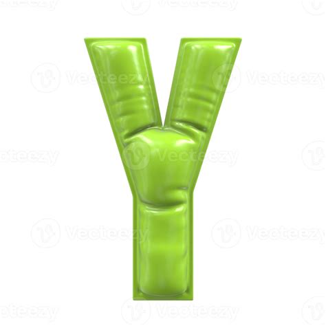 Font Y Green 3d Render 34973499 Png