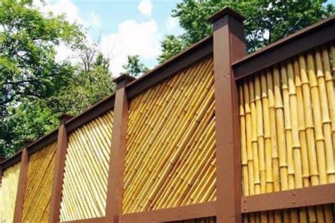 Desain Pagar Bambu Minimalis Dan Unik Rumah Jadi Asri