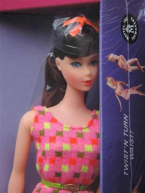 Vintage Twist N Turn Barbie 1966 67 1160 Dk Brown Nrfb Mint Mod Era