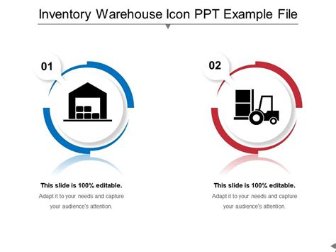 Inventory Warehouse Icon Ppt Example File Presentation Powerpoint