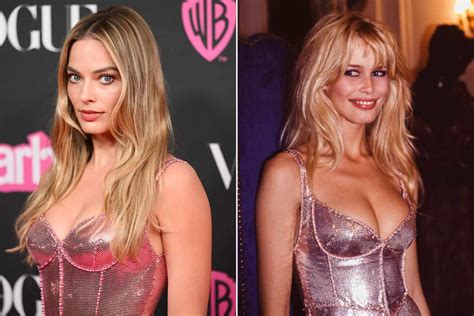 Margot Robbie Wears Pink Versace Mini Dress For Barbie Press Tour