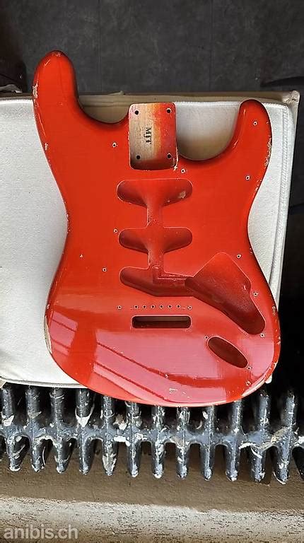 Stratocaster Body Relic Nitro MJT Fiesta Red Im Kanton Waadt Anibis Ch