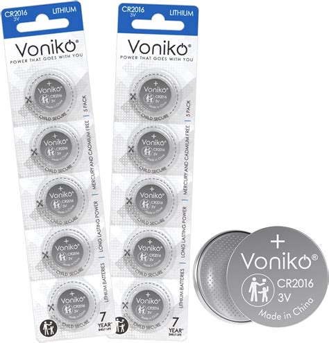 Amazon Voniko Volt Battery Pack Button Cell