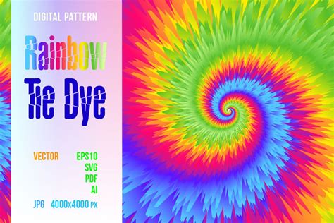 Neon Rainbow Tie Dye Background