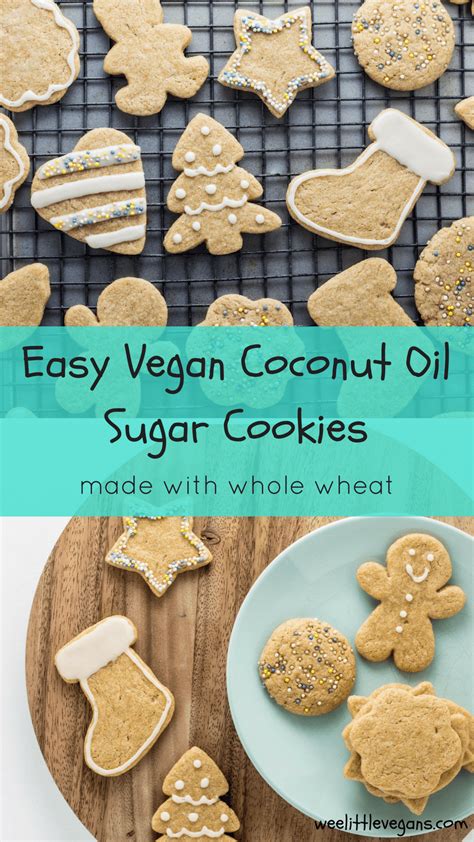 Easy Vegan Coconut Oil Sugar Cookies Recipe Healthy Sugar Cookie