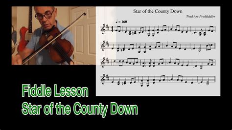 Fiddle Lesson Star Of The County Down Youtube