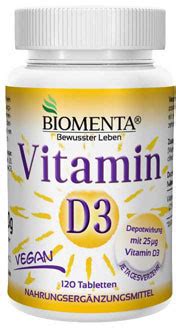 Biomenta Vitamin D Depot I E Vegan Tabletten Stk Ab