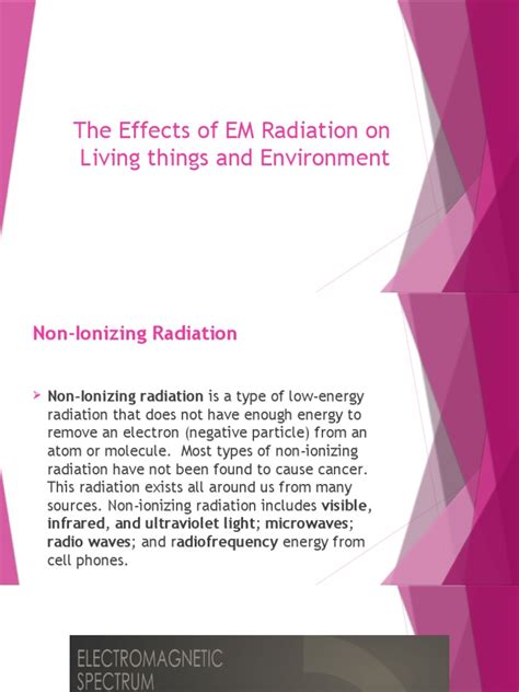 The Effects Of Em Radiation On Living Things Pdf Ionizing Radiation Ultraviolet