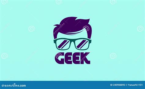 Geek Logo Design Template Vector Stock Illustration Illustration Of